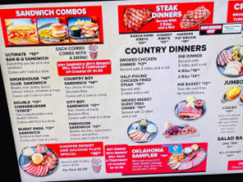 Swadley's B-q menu