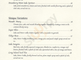 Mandarin House Asian Fusion menu