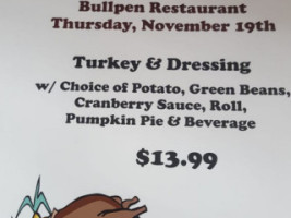 Bullpen menu