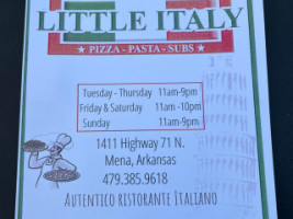 Little Italy Ii menu