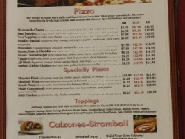 Pizza Peddler menu