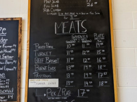 The Notorious P.i.g. Bbq menu