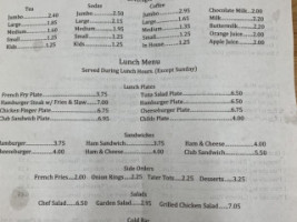 Pleasant Valley Family menu