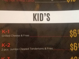 Cajun King menu