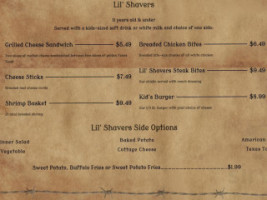 Cattleman's Club menu