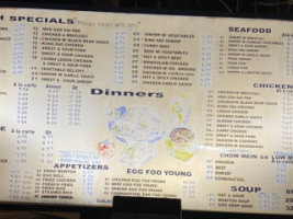 Beijing Express Chinese menu