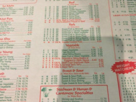 China Wok menu