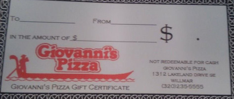 Giovanni's Pizza food