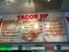 Tacos Df menu