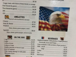 Memorial Diner menu