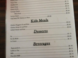 Kountry Kafe menu