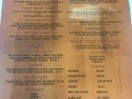 The Tap House menu