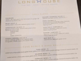 Longhouse menu