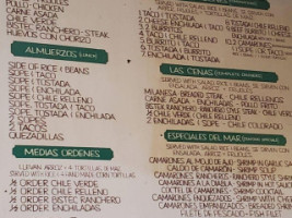 La Fondita menu