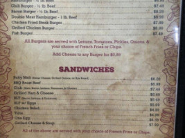 Sealy Truck Stop menu