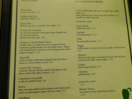 Taqueria La Sabrosita menu