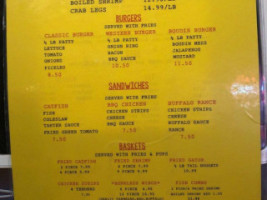 Salt Licker's menu