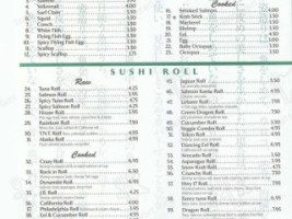 Fancy Q Sushi Grill menu