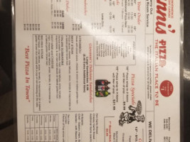 Giovanni's Pizza menu