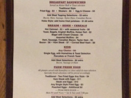 Galloway Grill menu