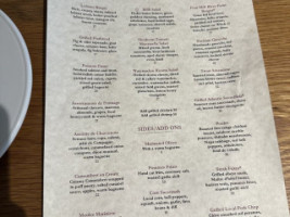 Chamard Vineyards Bistro menu