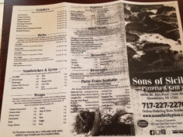 Sons Of Sicily menu