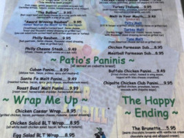 Patio's Tiki Grill menu