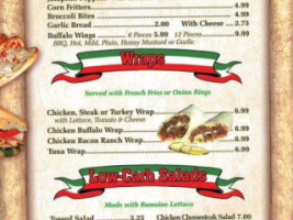 Benny's Italian Eatery menu