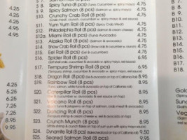 Oec Japanese Express menu