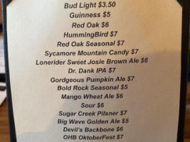 O'callahan's Publick House menu