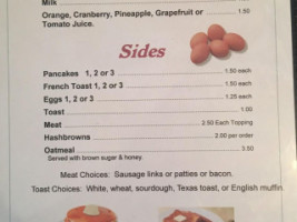 Zia's menu