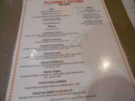 Pellegrino's Trattoria menu