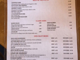 Tonopah Brewing Co. menu