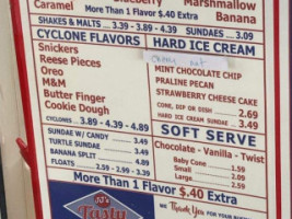 Jj's Tasty Drive-in menu