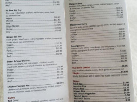 Ubon Thai 2go menu