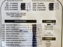 Best Fish Chicken And Wings menu