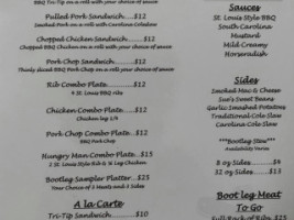 Bootleg Bbq menu