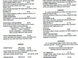 Club 14 Garden Grill And Pub menu