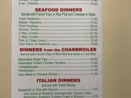 Verona Pizza And Seafood menu