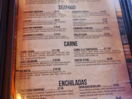 Atzimba Mexican menu