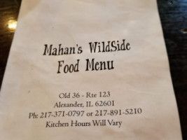 Mahans Wildside food