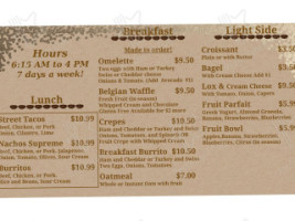 Death Valley Coffee Time menu