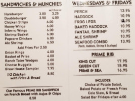 Mike Sonja's menu