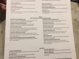 Bistro 217 menu