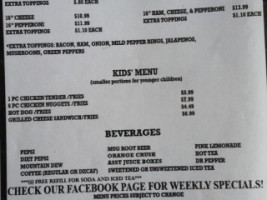 The Rendezvous menu