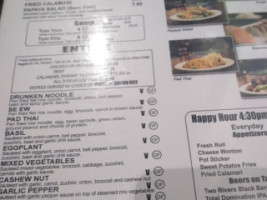 Drunken Noodle menu