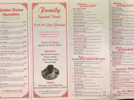 Golden Palace menu