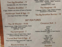 307 And Grill menu