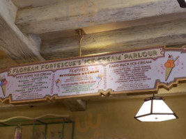 Florean Fortescue's Ice-cream Parlour menu