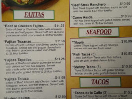 Mi Pueblito menu